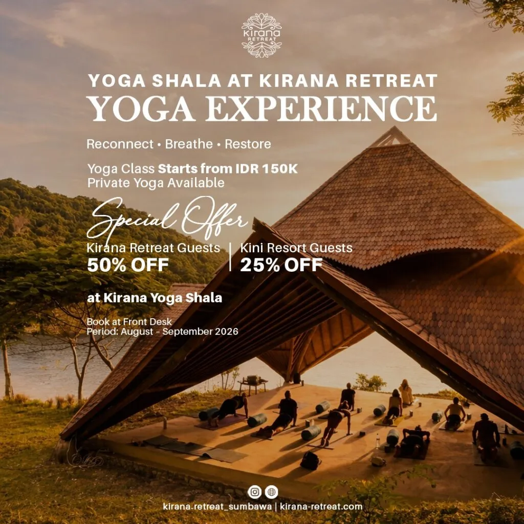 Yoga experience at yoga shala kirana retreat sumbawa